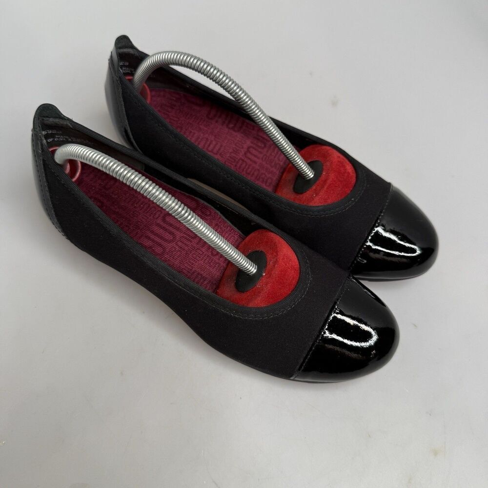 Munro Slip-On Loafer Shoes Size 6M Traveler Black Stretch Fabric Made In USA - Picture 5 of 16